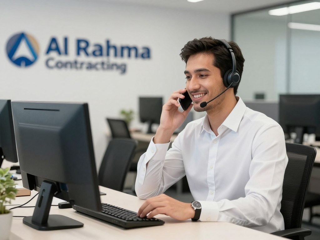 فريق خدمة عملاء شركة الرحمة للمقاولات