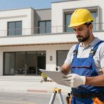 معلم ترميمات يعمل على ترميم منزل في الكويت
